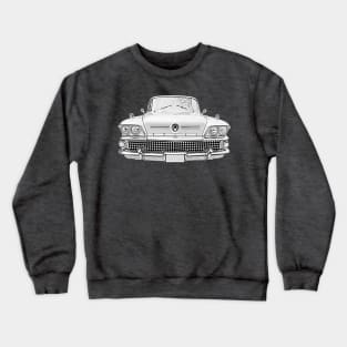 Buick Riviera 1950s American classic car monochrome Crewneck Sweatshirt